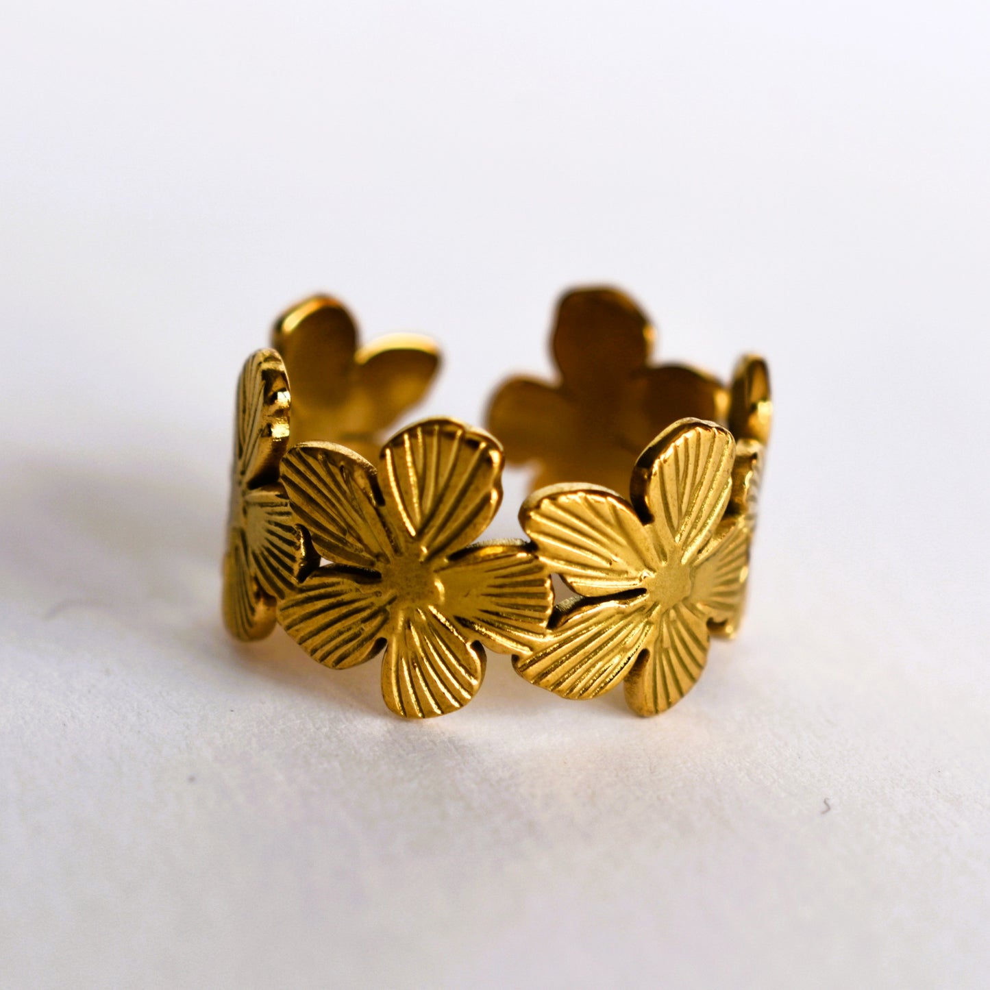 Anel Jardim Dourado