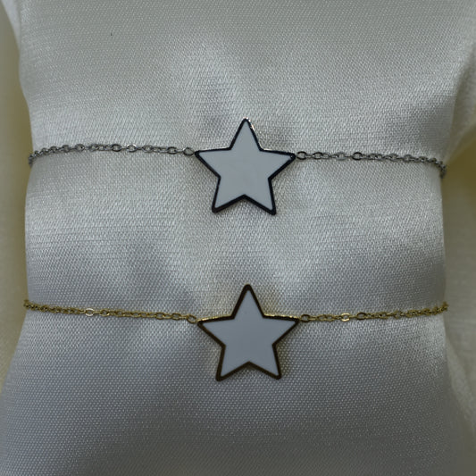 Pulseira Estrela Branca